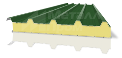 Металлическая кровельная сэндвич-панель 120 мм ПИР (PIR) [вес от 13,2 кг]