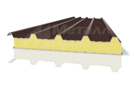 Сэндвич-панель коричневая кровельная
