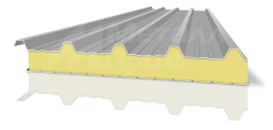 Сендвичная панель кровельная 50 мм ПИР (PIR) [все документы в наличии]