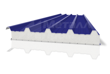 Металлическая кровельная сэндвич-панель 100 мм ППУ (PUR)