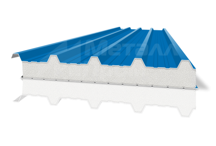 Сендвичная панель металлическая кровельная 120 мм ППУ (PUR)