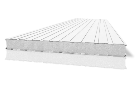 Металлическая сэндвич-панель стеновая 200 мм из пенополистирола