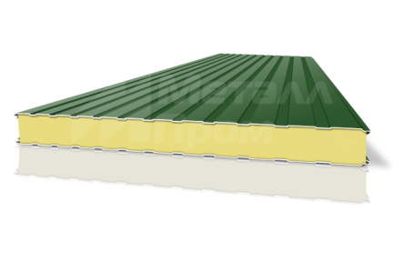 Сендвичная панель металлическая стеновая 150 мм ПИР (PIR)