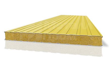 Трехслойная сэндвич-панель стеновая 200 мм с минеральной ватой